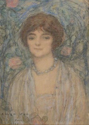 Lot 130 - Edmond Francois Aman-Jean French, 1860-1936...