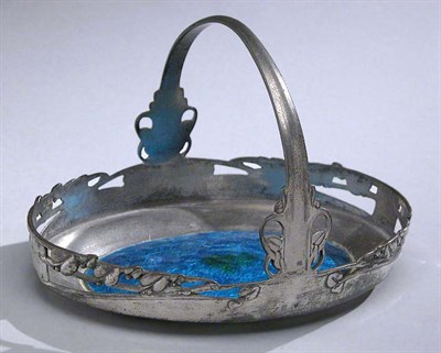 Lot 2603 - Liberty & Co. Pewter and Enameled Basket Of...