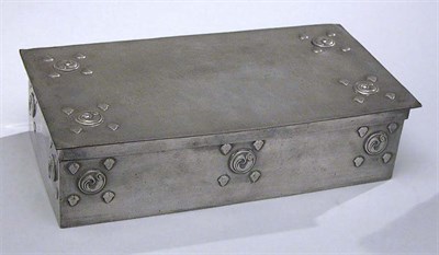 Lot 2604 - Tudric Pewter Cedar Lined Box Of rectangular...