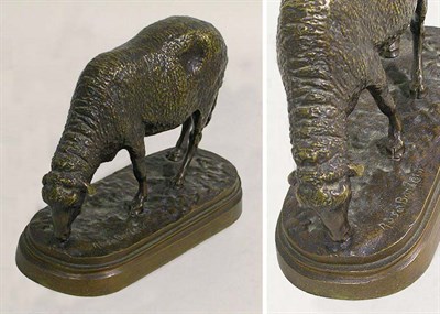 Lot 450 - Patinated-Bronze Figure of a Ewe After a model...