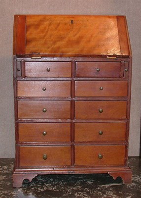 Lot 155 - George III Mahogany Diminutive Slant Front Desk