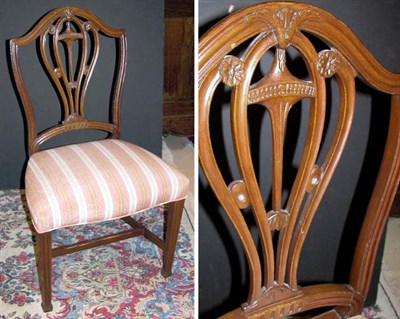 Lot 267 - George III Style Mahogany Shield Back Side Chair