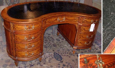 Lot 340 - Edwardian Style Marquetry Inlaid Satinwood...