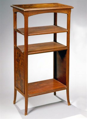 Lot 516 - Louis Majorelle Walnut and Marquetry Inlaid...
