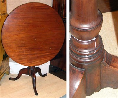 Lot 149 - George III Style Mahogany Tip-Top Tripod Table
