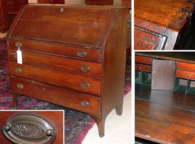 Lot 2296 - Federal Inlaid Cherry Slant Front Desk Early...