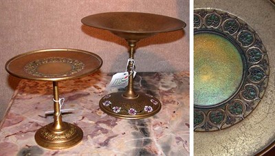 Lot 596 - Two Louis C. Tiffany Furnaces Enameled and...