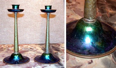 Lot 591 - Pair of Louis C. Tiffany Furnaces Enameled and...