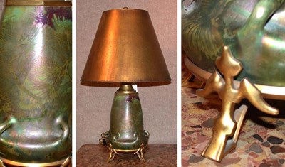 Lot 518 - Clement Massier Art Nouveau Iridescent Ceramic...