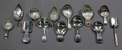 Lot 4370 - Group of Eight George III Silver Tea Caddy...