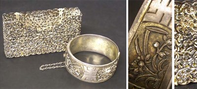 Lot 290 - Two Silver Articles Comprising a Chinese style...