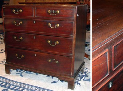 Lot 4411 - George III Mahogany Chest of Drawers Late 18th...
