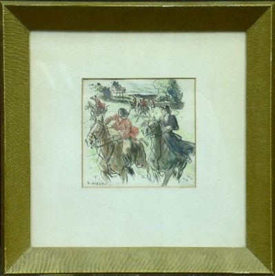 Lot 52A - Wallace Morgan American, 1873-1948 THE CHASE...