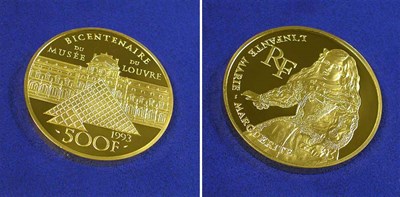 Lot 129 - France: 1993 5 Ounce Gold, Infanta Margarita