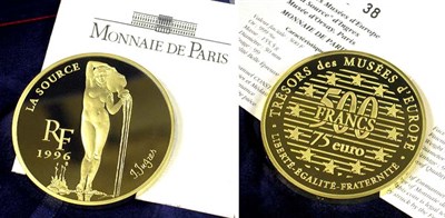 Lot 144 - France: 1996 5 Ounce Gold, Spring by Ingres