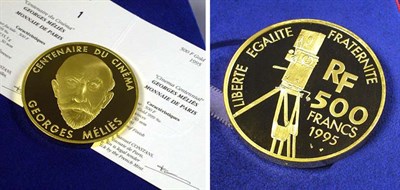 Lot 141 - France: 1995 5 Ounce Gold, George Melies