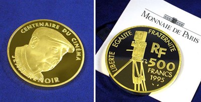 Lot 133 - France: 1995 5 Ounce Gold, Jean Renoir