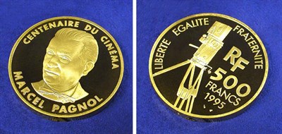Lot 143 - France: 1995 5 Ounce Gold, Marcel Pagnol