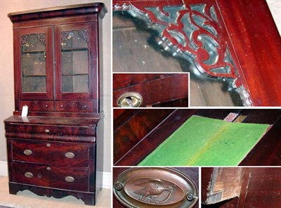 Lot 2289 - American Restauration Mahogany Secretary...