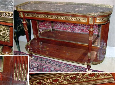 Lot 131 - Louis XVI Style Mahogany Desserte The brass...