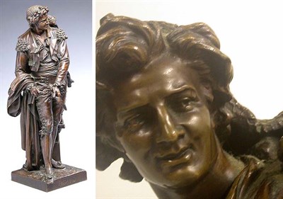 Lot 345 - Patinated-Bronze Figure of Figaro After a...