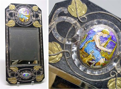 Lot 580 - English Arts and Crafts Pewter, Enamel, Brass...