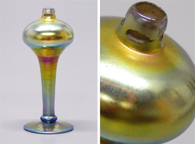 Lot 538 - Steuben Gold Aurene Glass Perfume Bottle Of...