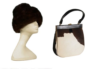 Lot 3690 - Greta Ponyskin Handbag Pouch of brown and...