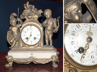Lot 712 - Louis XV Style Gilt-Metal Putti Clock Retailed...