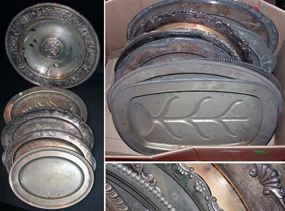 Lot 528A - Miscellaneous Group of Silver Plated Trays...
