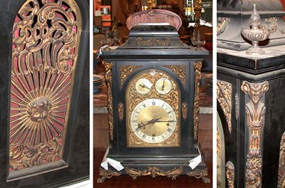 Lot 408 - Napoleon III Gilt-Metal Ebonized Mantel Clock...