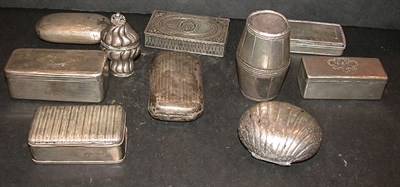 Lot 568 - Group of Ten Continental Silver and Other...