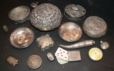 Lot 574 - Group of Ten Continental Silver and Other...