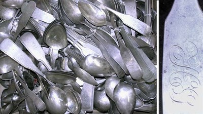 Lot 2203 - Miscellaneous Group of Coin Silver Spoons 19th...