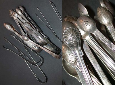 Lot 302 - Miscellaneous Group of English Silver Sugar...