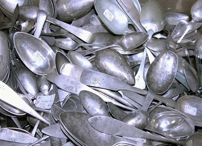 Lot 2202 - Miscellaneous Group of Coin Silver Spoons 19th...