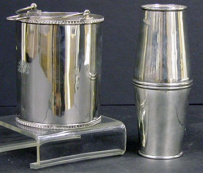 Lot 2231 - Coin Silver Cocktail Shaker Henry Haddock,...
