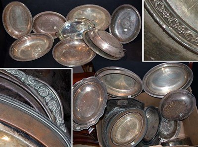 Lot 536 - Group of Silver Plated Vegetable Dishes