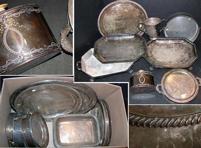 Lot 553 - Miscellaneous Group of Silver Plated Trays