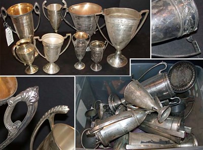 Lot 552 - Group of Silver Plated Trophies