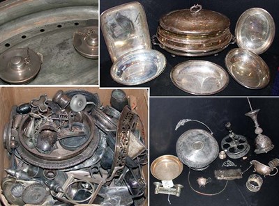 Lot 542 - Miscellaneous Group of Silver Plated Serving...