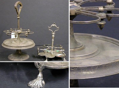 Lot 2205 - Sterling Silver Cruet Stand Bailey & Kitchen,...