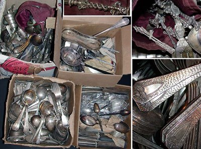 Lot 529 - Miscellaneous Group of Silver Plated Flatware