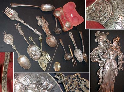 Lot 310 - Miscellaneous Group of Continental Silver...