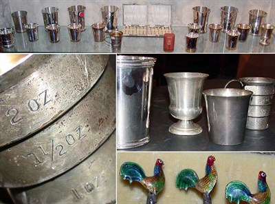 Lot 288 - Group of Sterling Silver Julep Cups and...