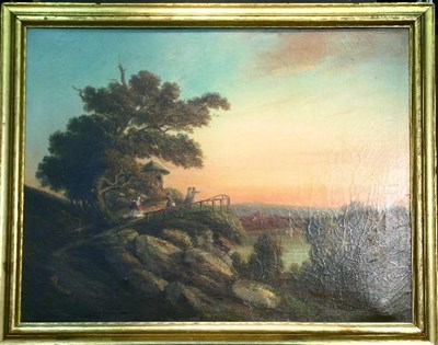 Lot 2 - American School 19th Century SCENIC OVERLOOK...