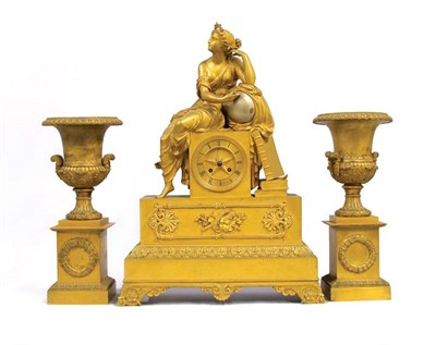 Lot 500 - Charles X Style Gilt-Bronze Garniture...