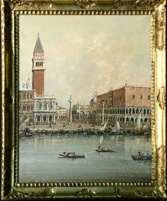 Lot 43 - M. Massi Italian, 20th century VENICE Signed M....