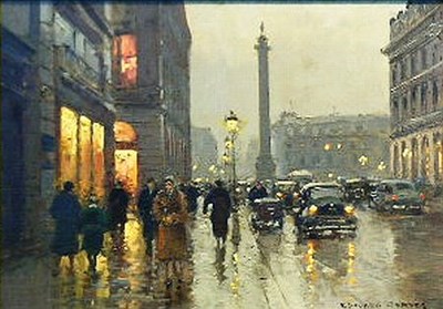 Lot 2101 - Edouard Leon Cortes French, 1882-1969 RUE DE...