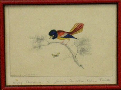 Lot 2003 - Kieran Smith American, 19th century BIRD ON A...